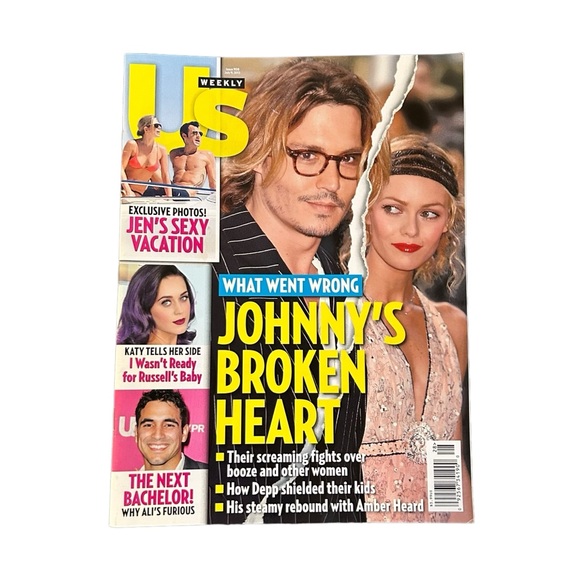 US Weekly Magazine July 9 2012 Johnny Depp Vanessa Paradis Divorce Amber Heard - Picture 1 of 4